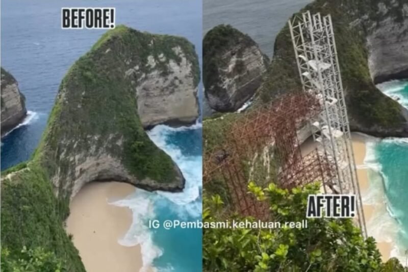 Lift Kaca Pantai Kelingking Dihentikan Resmi, Pemprov Bali Perintahkan Pembongkaran dalam 6 Bulan