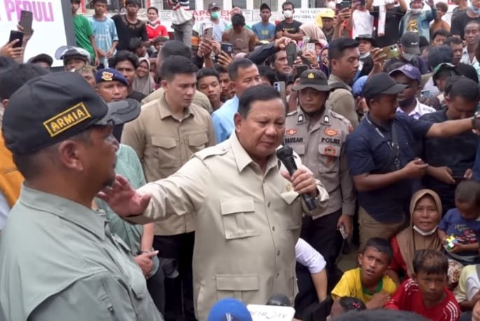 Presiden Prabowo Tinjau Pengungsian Aceh Tamiang, Pastikan Pemerintah Terus Kerja Pulihkan Kondisi