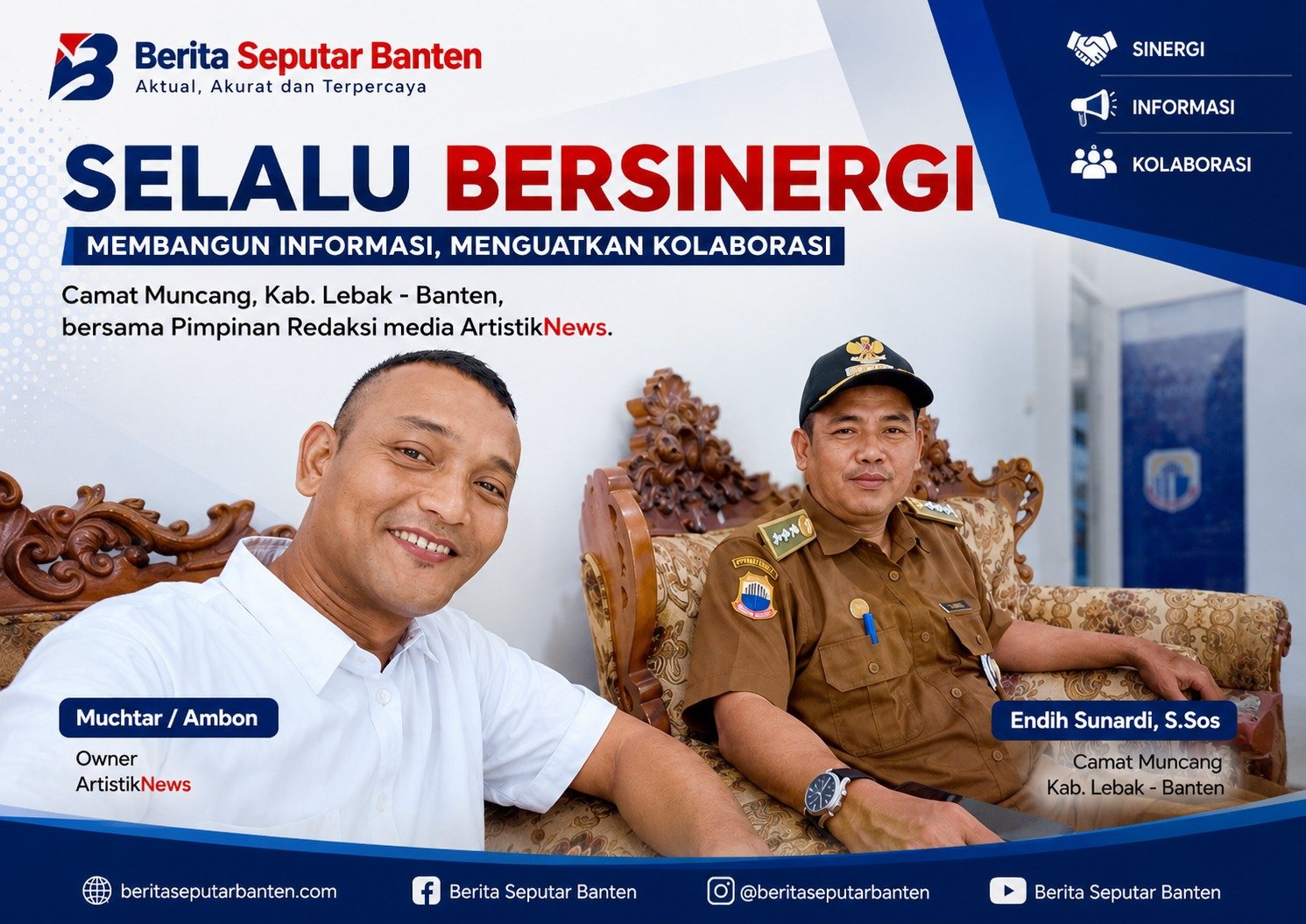Camat Muncang Endih Sunardi Dorong Sinergi Pemerintah dan Media di Kabupaten Lebak
