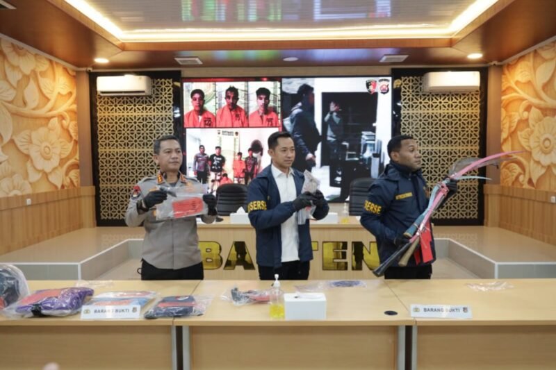 Polda Banten Ungkap Jaringan Curanmor dan Senjata Api Rakitan, Enam Tersangka Ditangkap