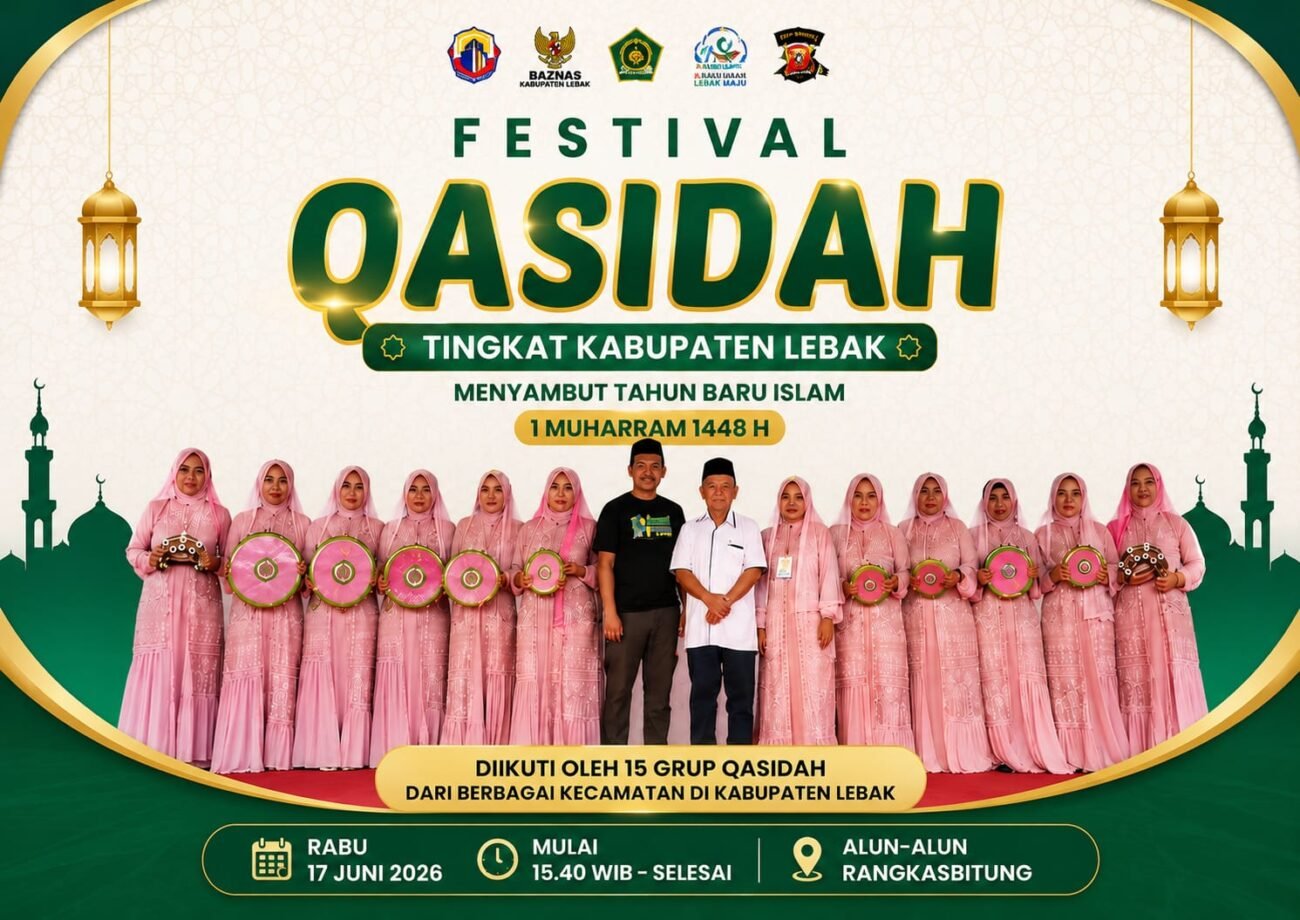 Tim Qasidah Al Hasanah Tampil Mewakili Kecamatan Muncang pada Festival Qasidah Kabupaten Lebak 2026