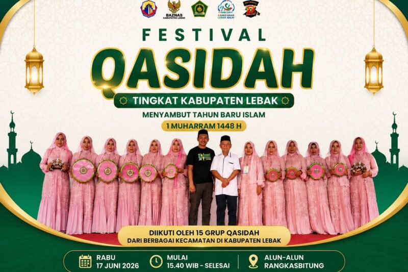 Tim Qasidah Al Hasanah Tampil Mewakili Kecamatan Muncang pada Festival Qasidah Kabupaten Lebak 2026