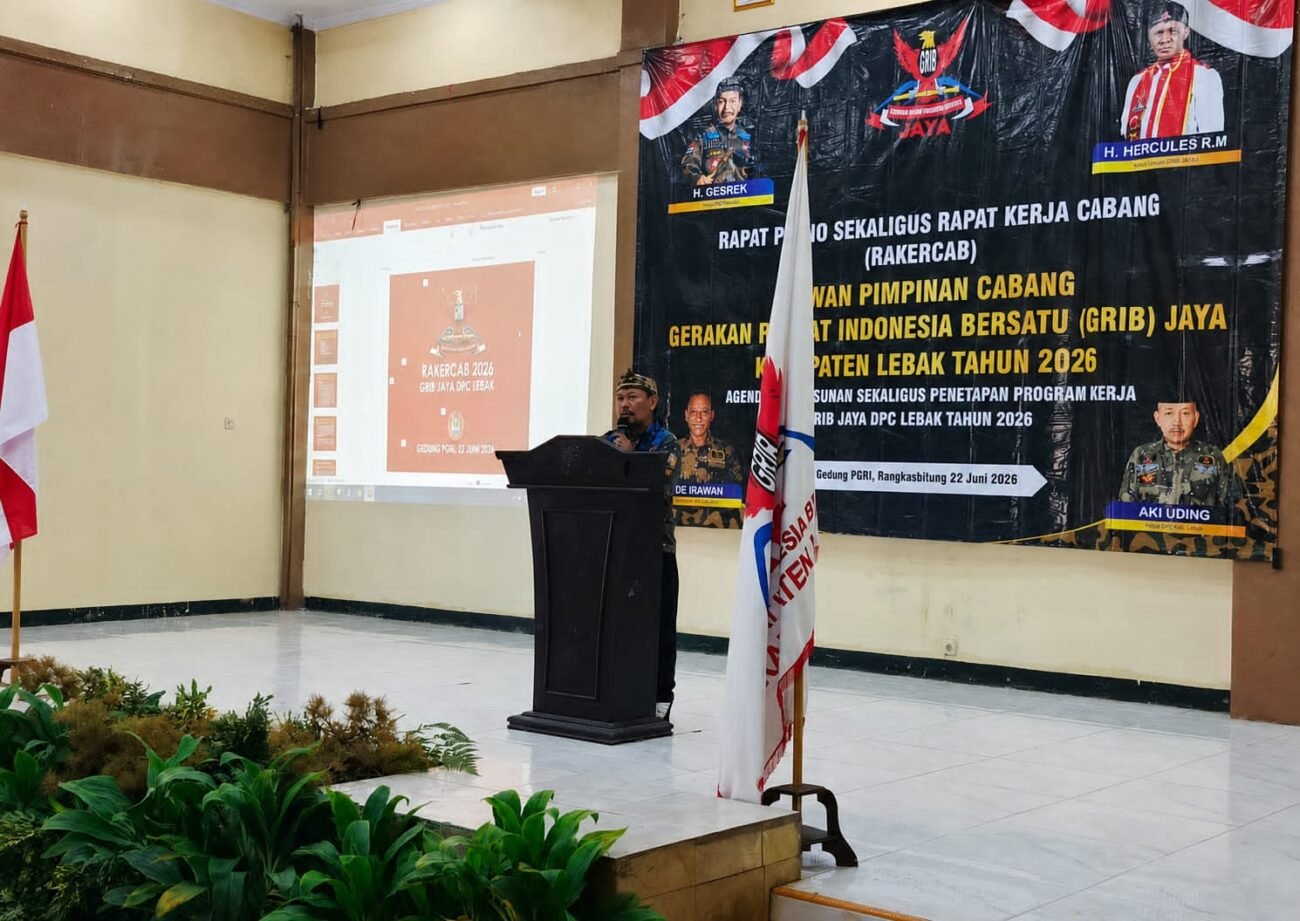 Rakercab GRIB Jaya Lebak 2026 Susun Program Prioritas dan Perkuat Konsolidasi Organisasi