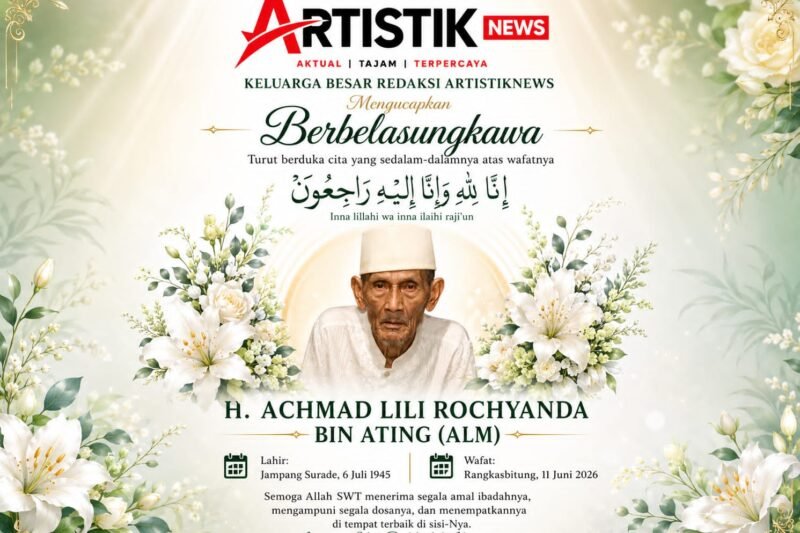 Pimpinan Redaksi ArtistikNews memberikan pernyataan belasungkawa atas wafatnya kakek Penasehat Hukum ArtistikNews. Sumber Foto (Istimewa).