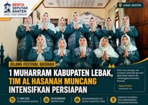 Tim Qasidah Al Hasanah Desa Sindangwangi Kecamatan Muncang persiapan Festival Qasidah 1 Muharram Kabupaten Lebak 2026. (Istimewa).