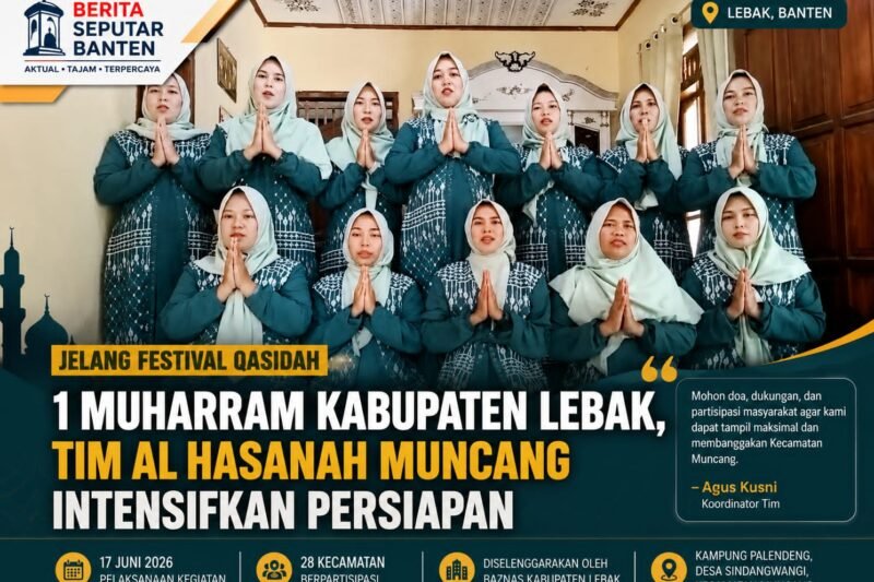 Tim Qasidah Al Hasanah Desa Sindangwangi Kecamatan Muncang persiapan Festival Qasidah 1 Muharram Kabupaten Lebak 2026. (Istimewa).