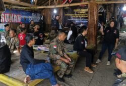 Foto bersama pengurus DPC dan PAC GRIB Jaya Kabupaten Lebak usai Rapimcab di Pantai Bagedur