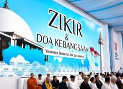 Zikir dan Doa Kebangsaan Awali HUT Ke-81 RI, Lebih dari 100 Ribu Jemaah Hadir di Monas